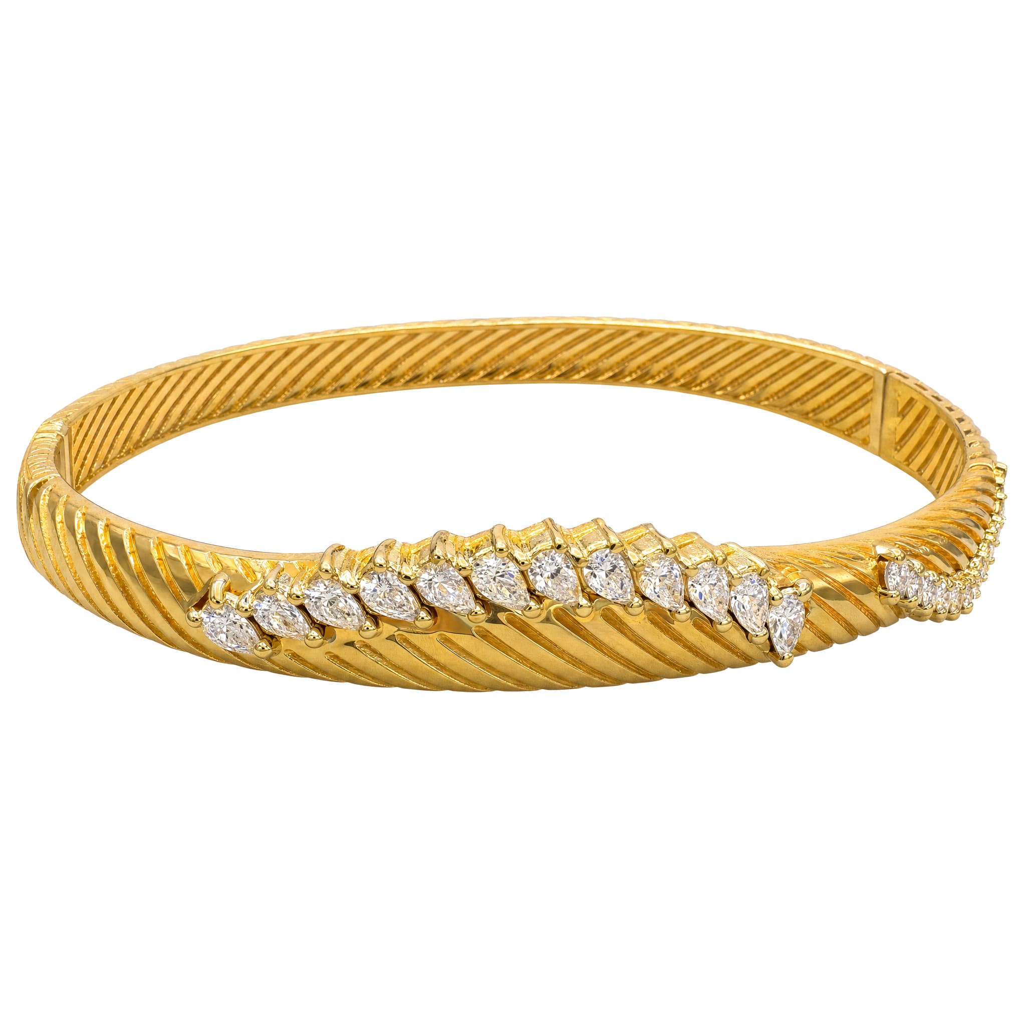 Two-Row Baguette Bangle