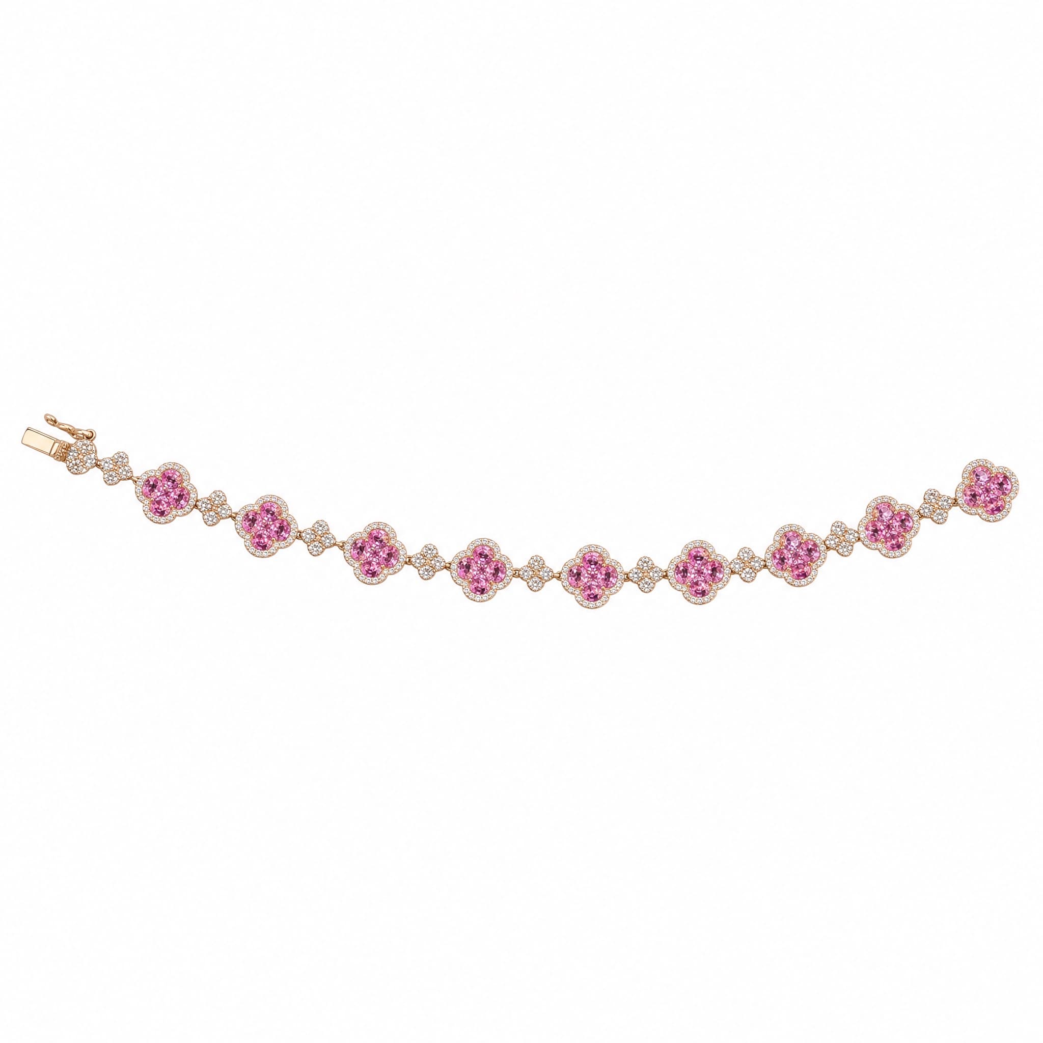 Pink Clover Bracelet