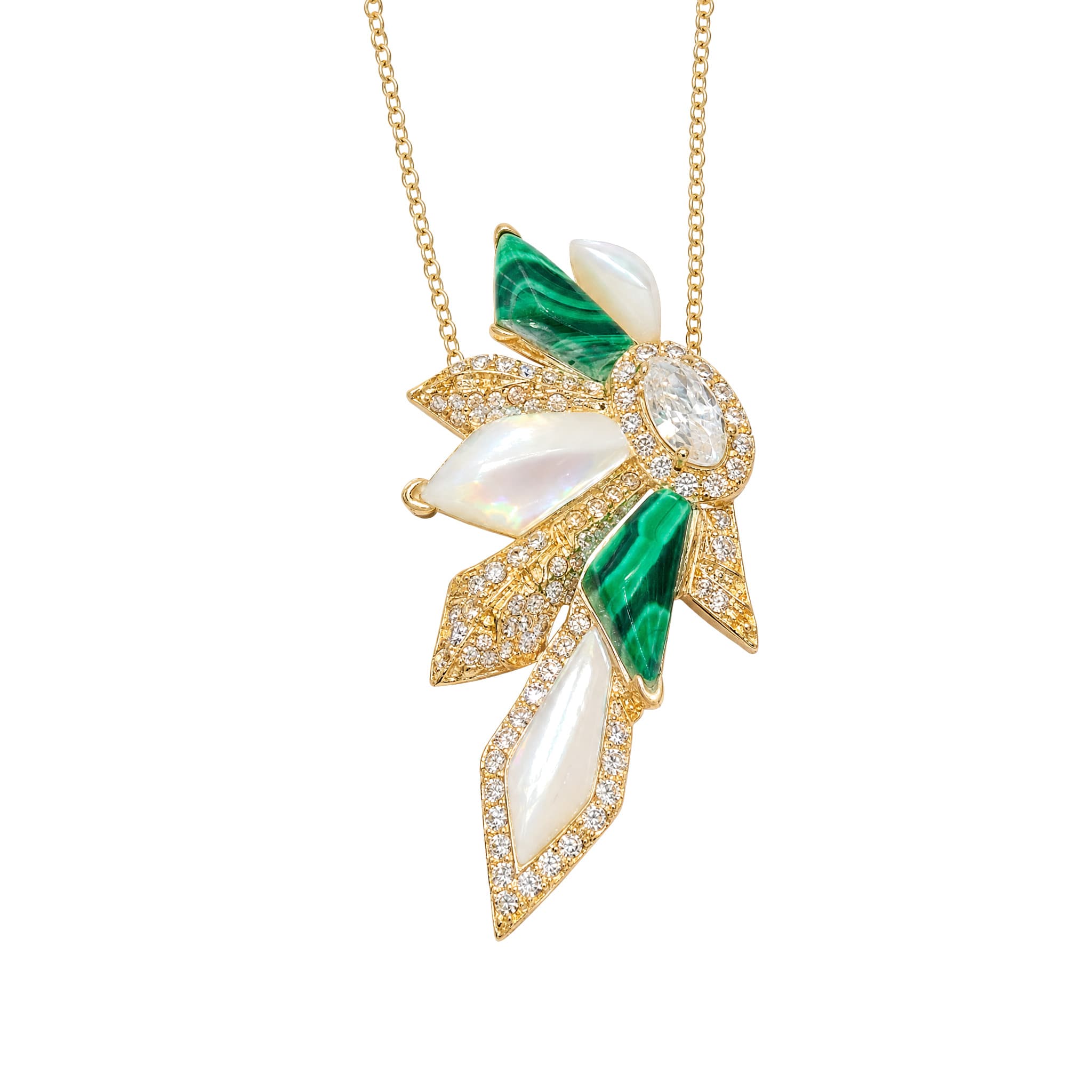 Foliate Leaf Pendant
